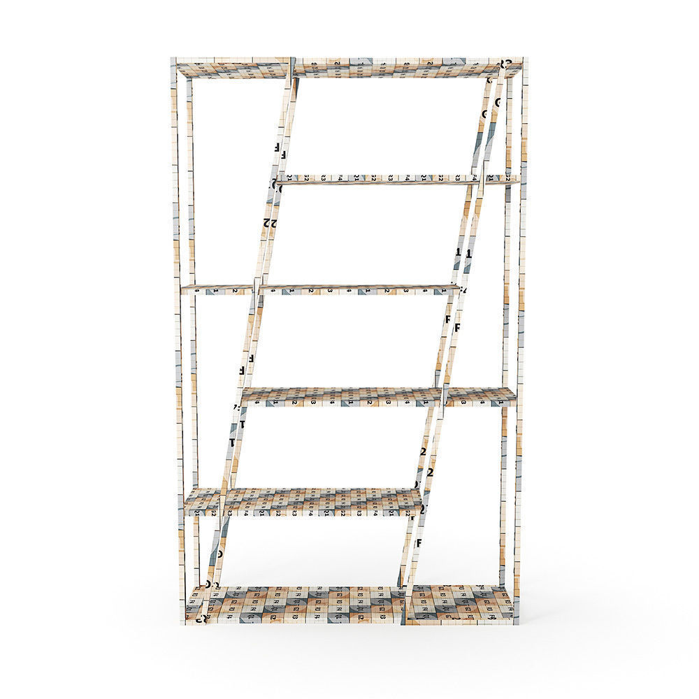 Albi Freestanding Bookcase 3D model_6