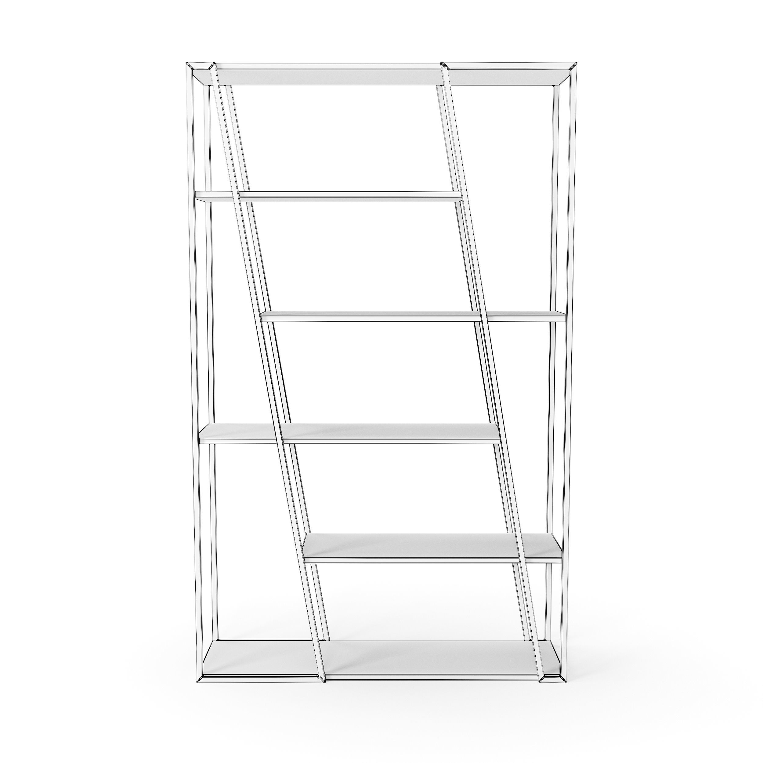 Albi Freestanding Bookcase 3D model_10