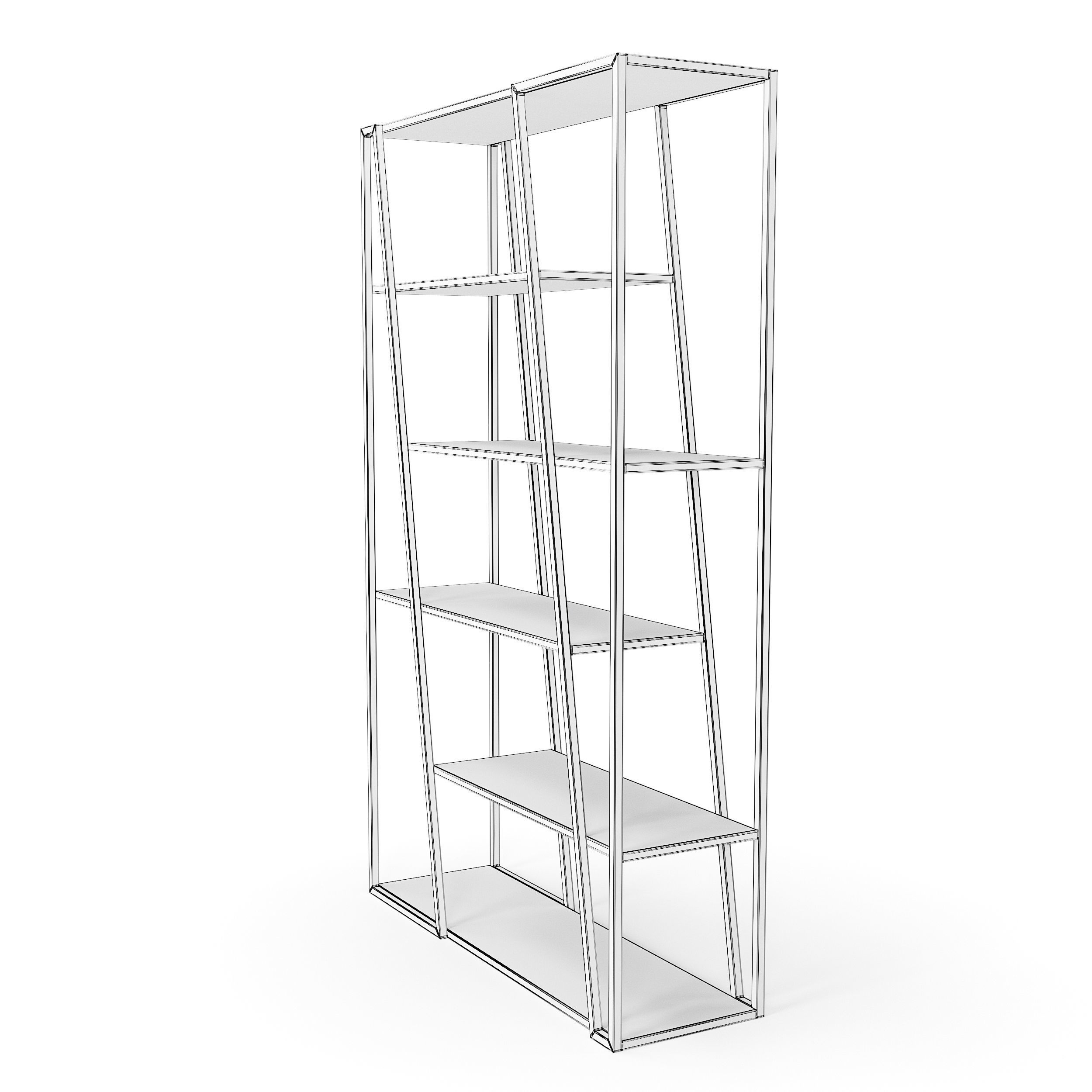 Albi Freestanding Bookcase 3D model_9