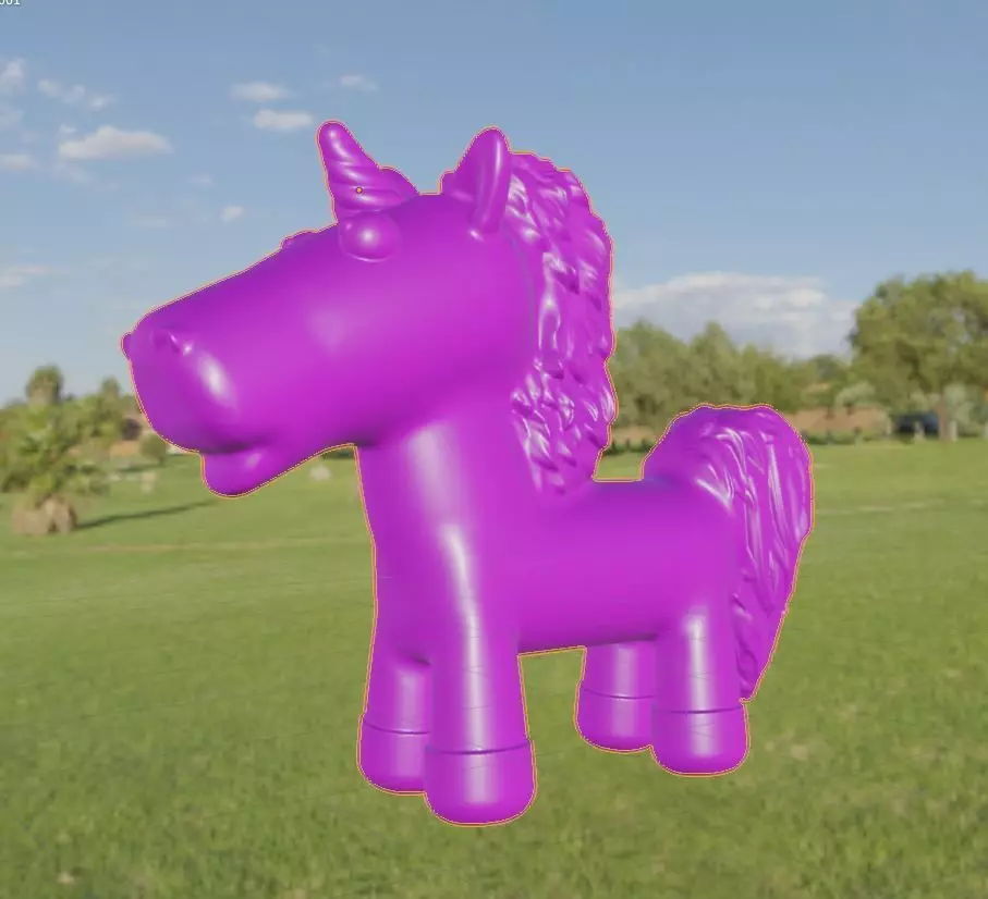 very pink UNICORN Free 3D print model