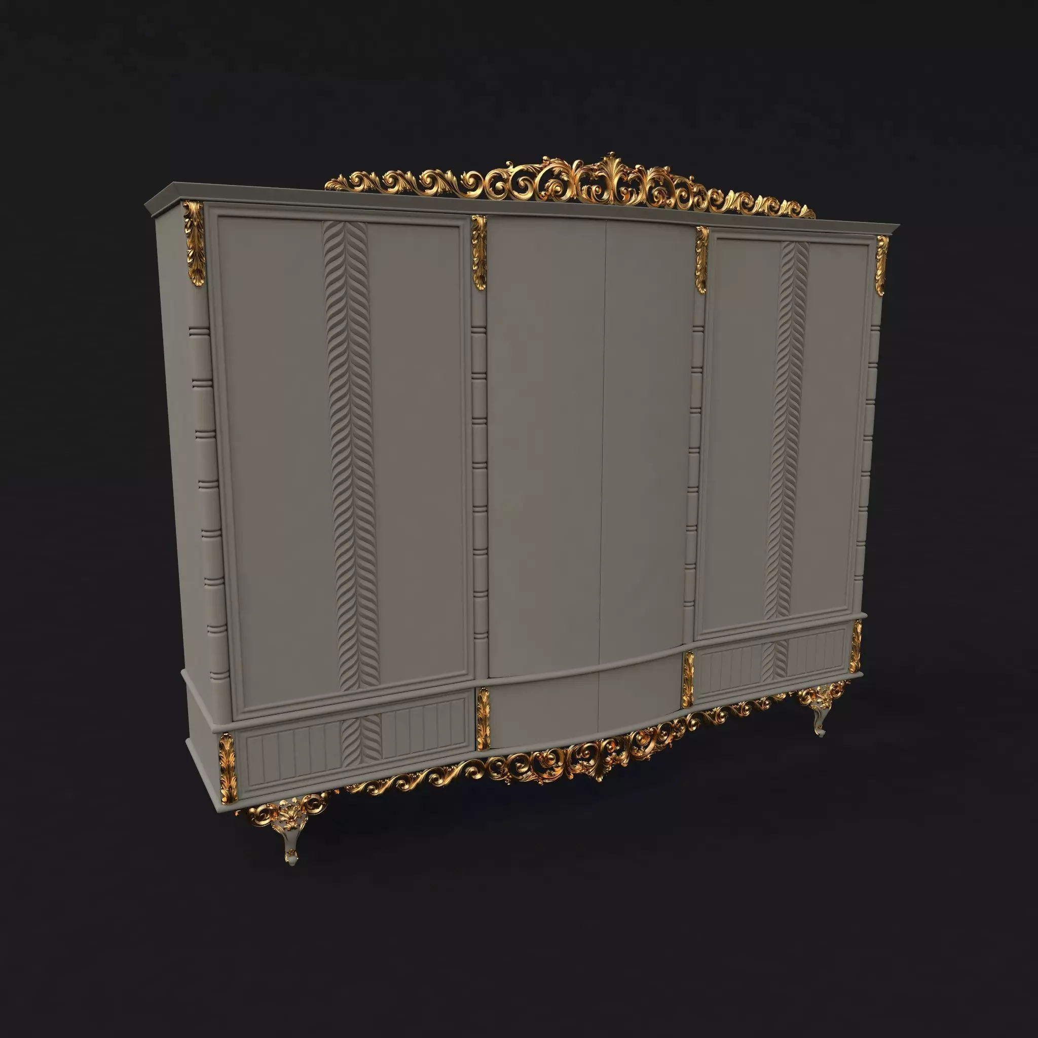 sleeping gaornitur closet 3D model_0