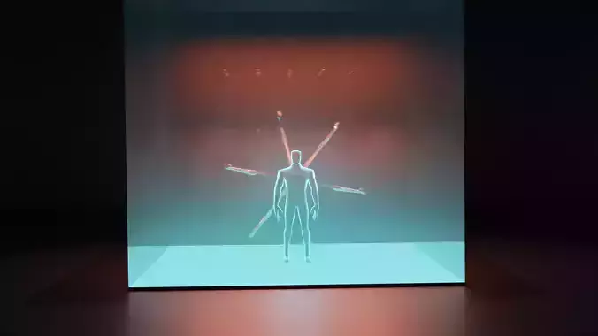 A man with metal hands