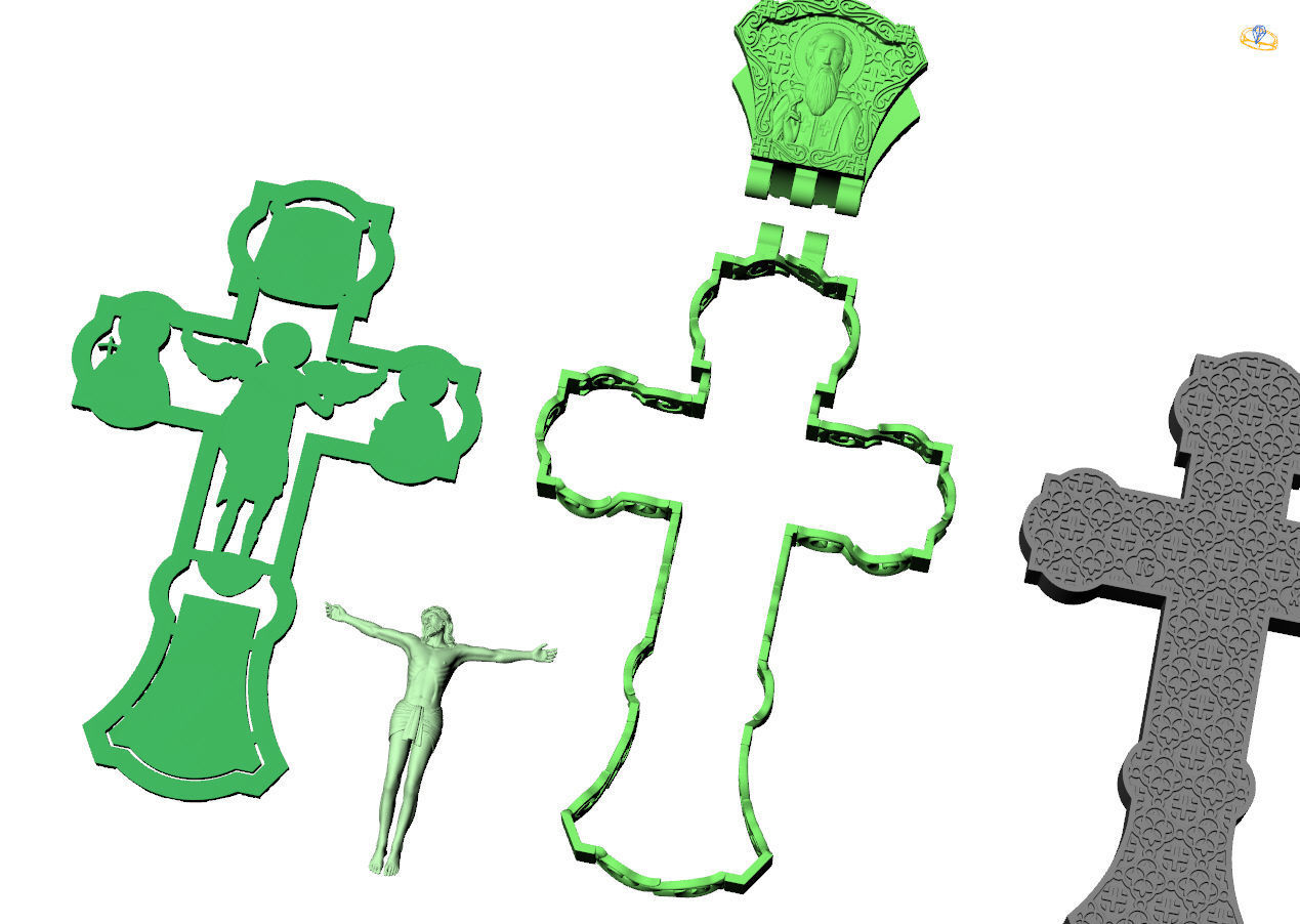 Cross G0323 3D print model_3