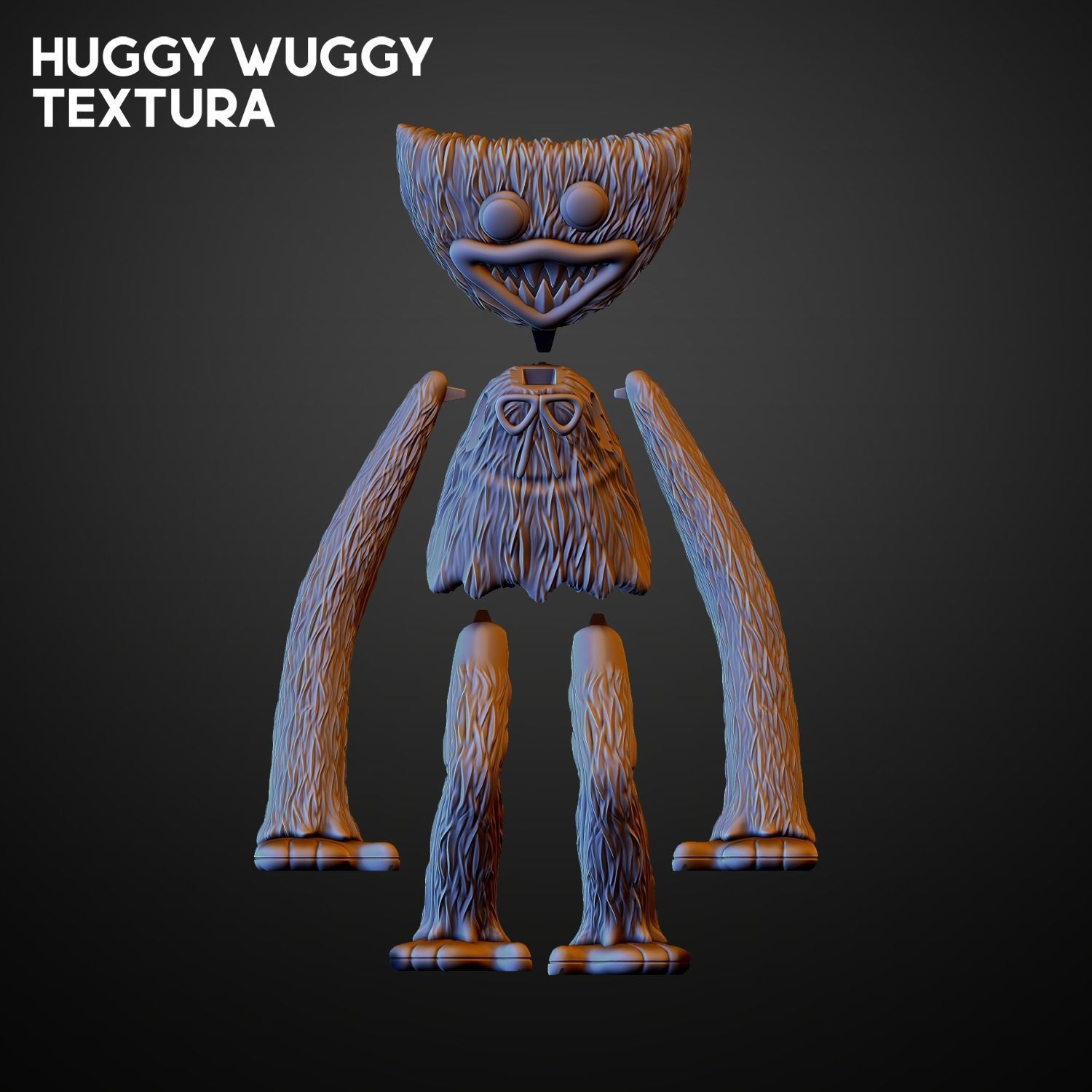 HUGGY WUGGY 3D print model_6