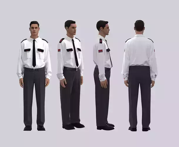Securitas Uniform Male 3D model