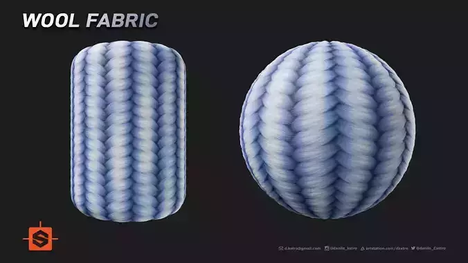 Procedural Texture of Wool Fabric Texture