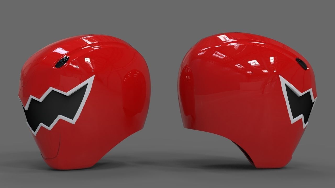 Power Ranger Dino Thunder Red Ranger Helmet 3D print model_1