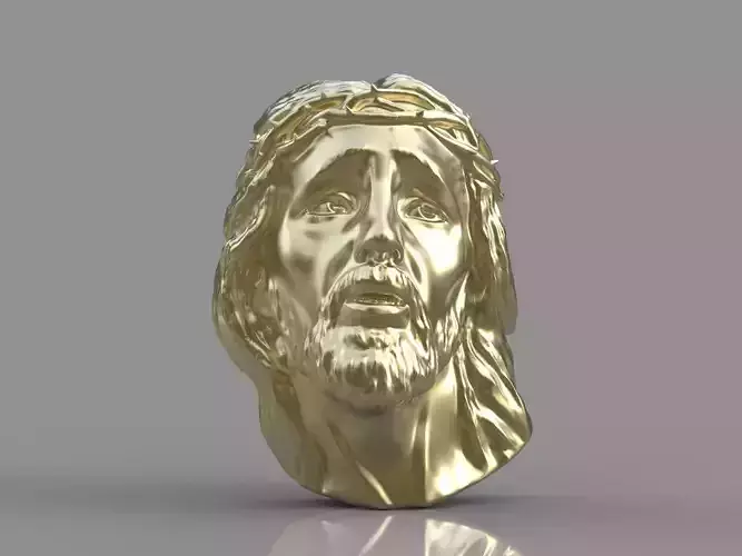 Pendant Jesus face 3D print model