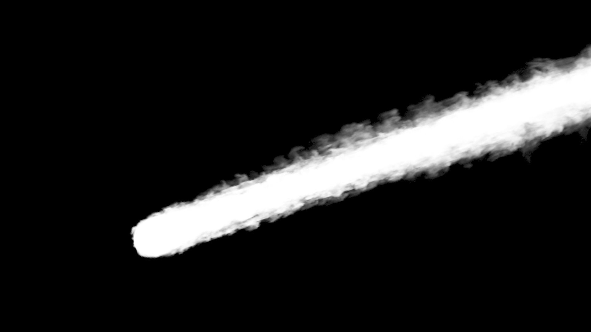 Animation of Asteroids linear flying through VDB EXR 3D model_9