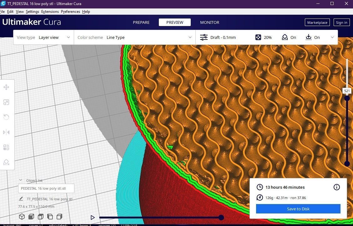 Pedestal 16 3D print model_14