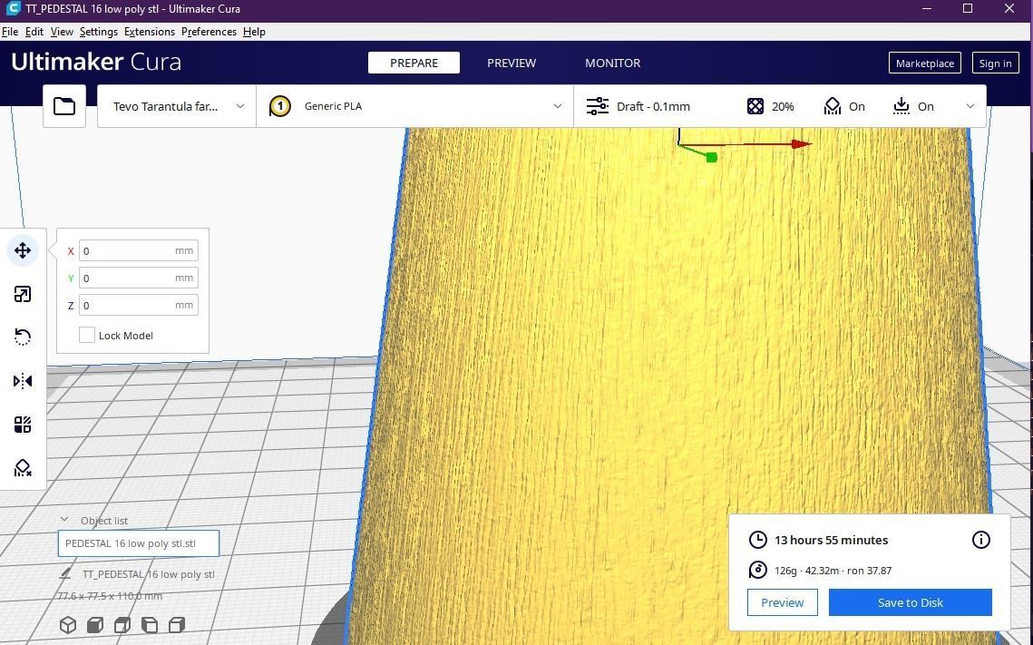 Pedestal 16 3D print model_2