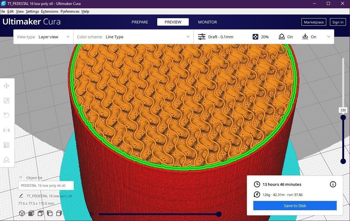 Pedestal 16 3D print model_15