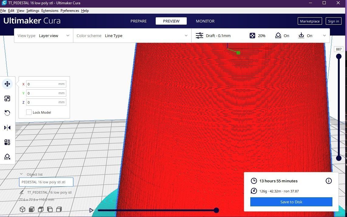 Pedestal 16 3D print model_13