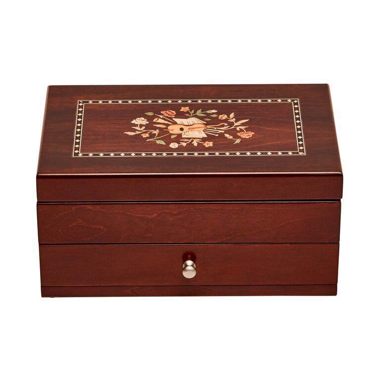 Wooden Jewelry Box 3D model_1
