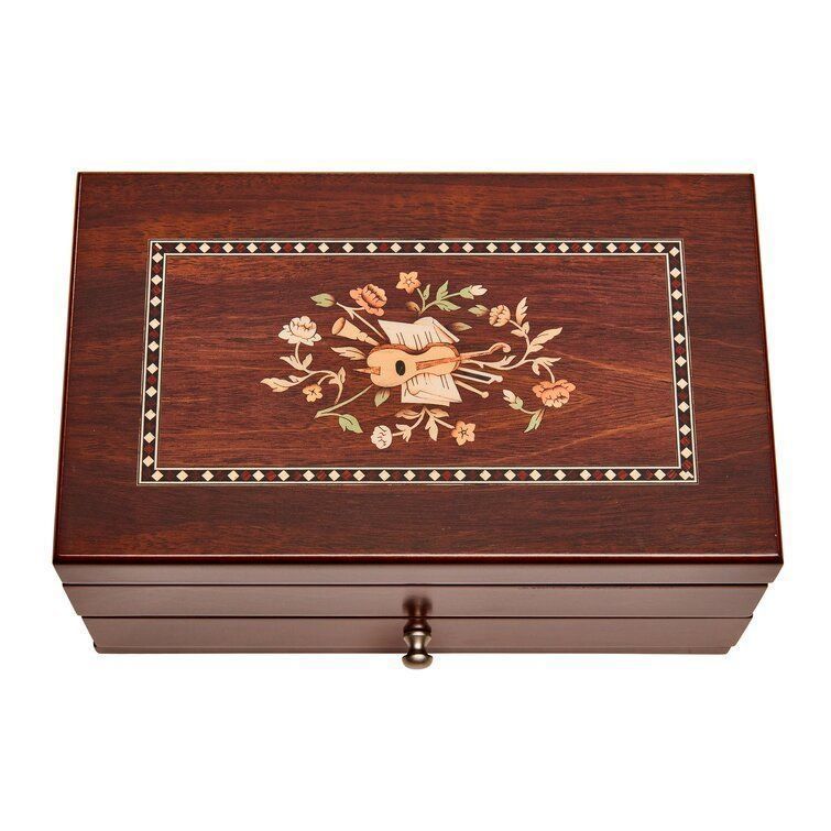 Wooden Jewelry Box 3D model_4