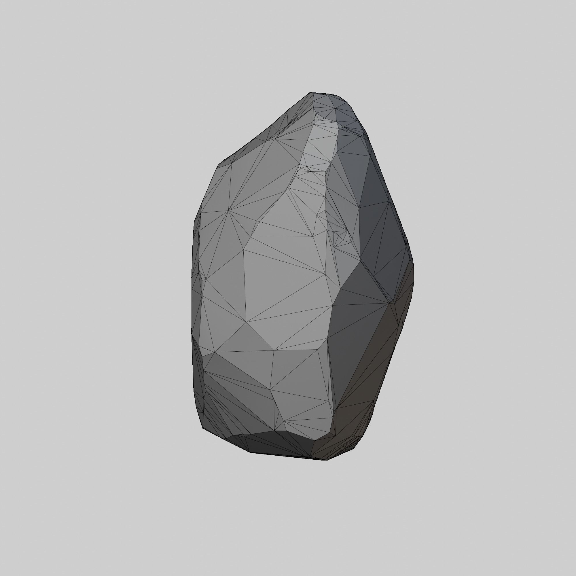 Fantasy crystal torch Low-poly 3D model_3