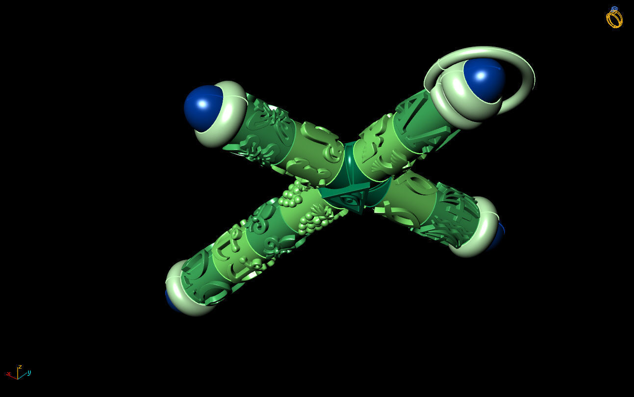 Cross G0377 3D print model_7