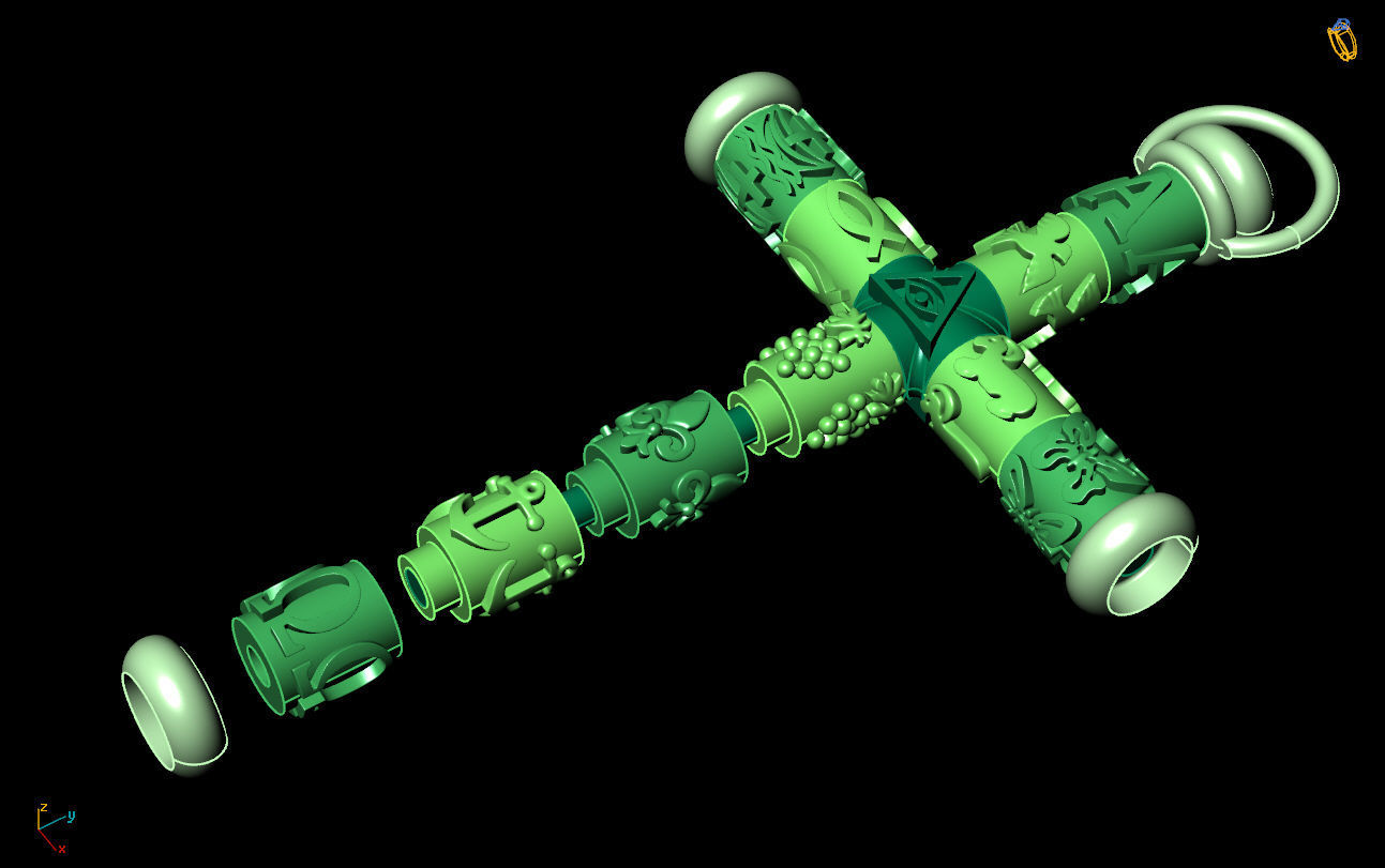 Cross G0377 3D print model_4