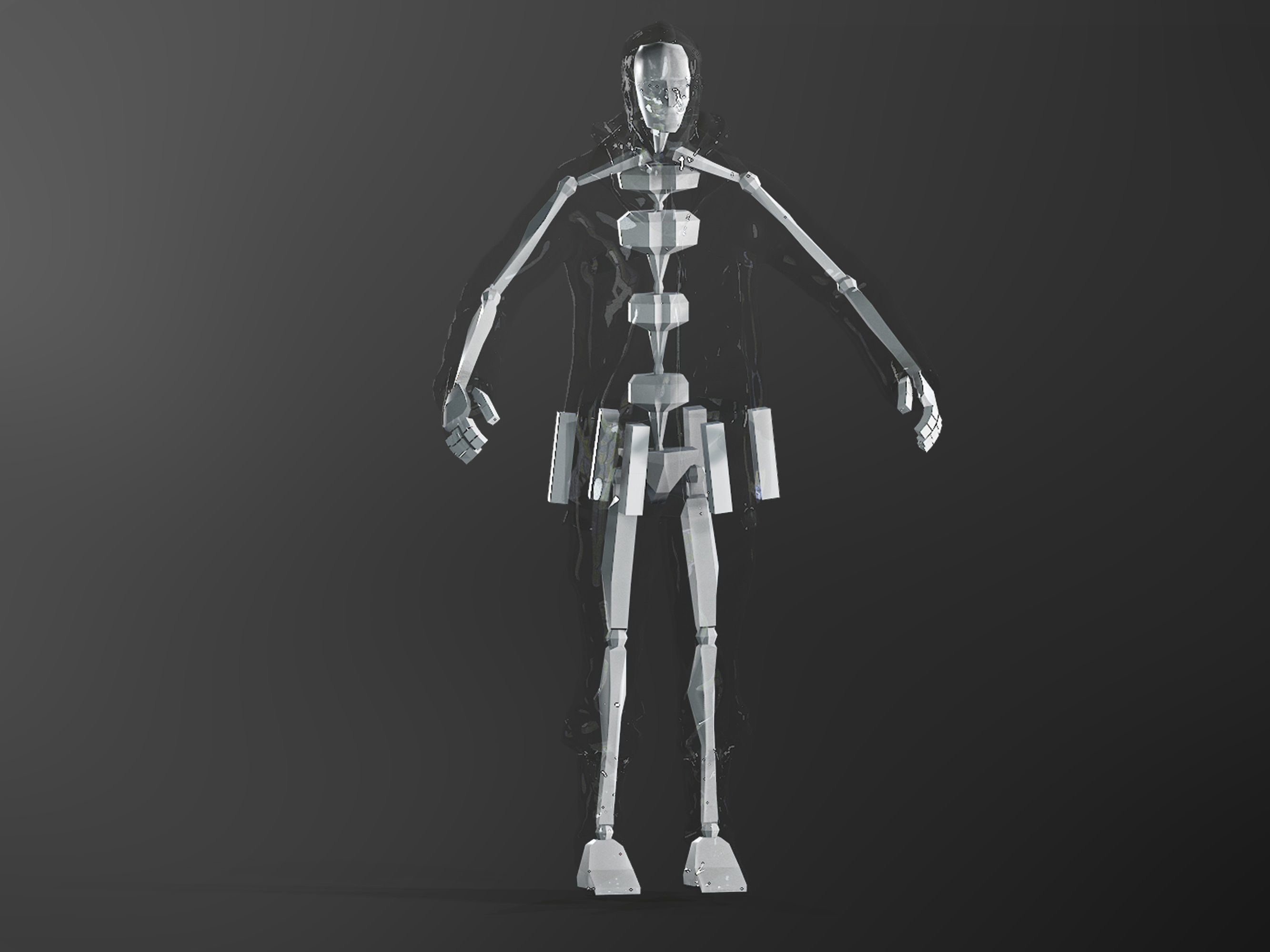 Riddler From Batman movie 2022 Low-poly 3D model_9