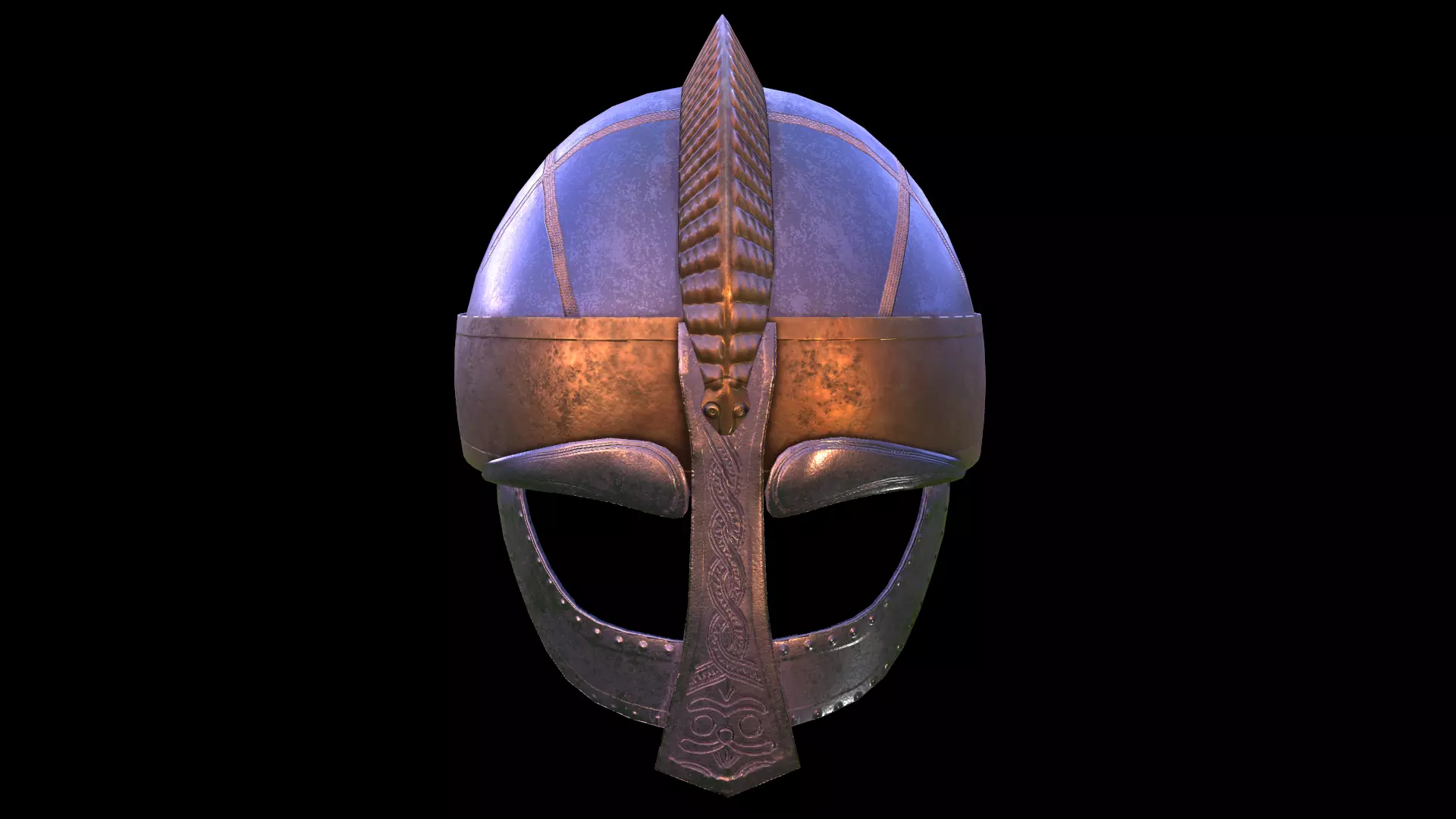 viking helmet Low-poly 3D model