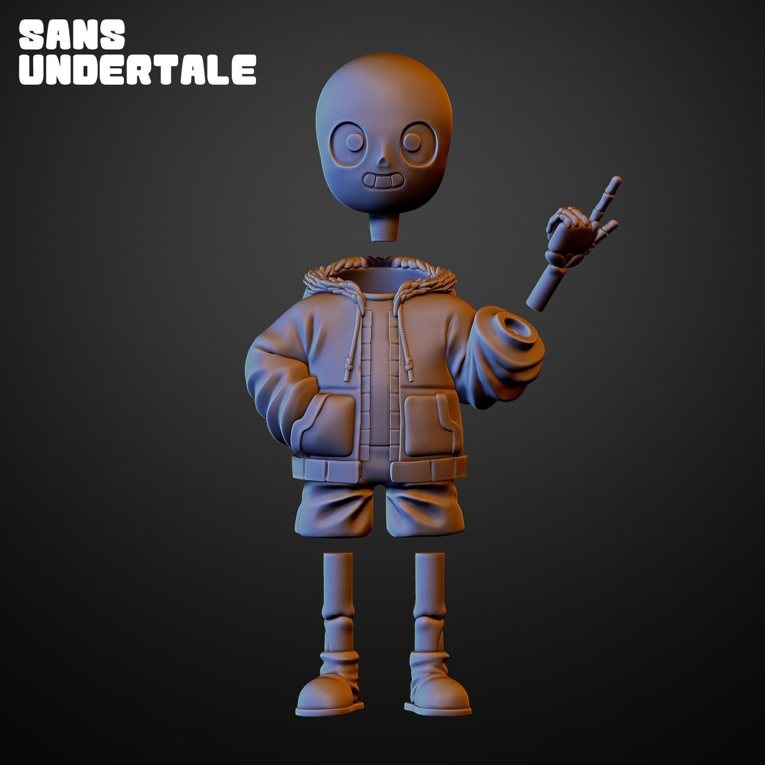 SANS UNDERTALE 3D print model_11