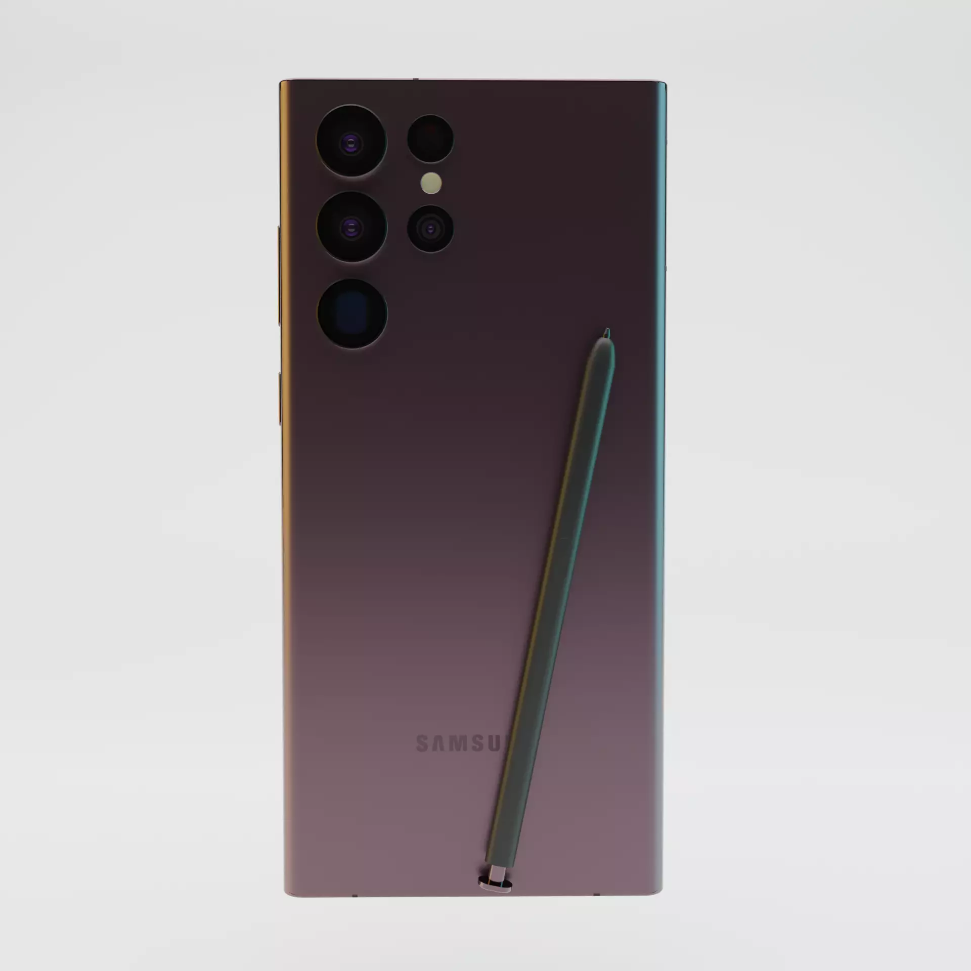 Samsung Galaxy S22 Ultra Brugundy 3D model