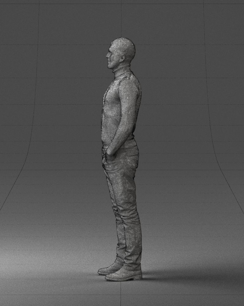Man in a turtleneck and jeans 0363 3D Print Ready 3D print model_26