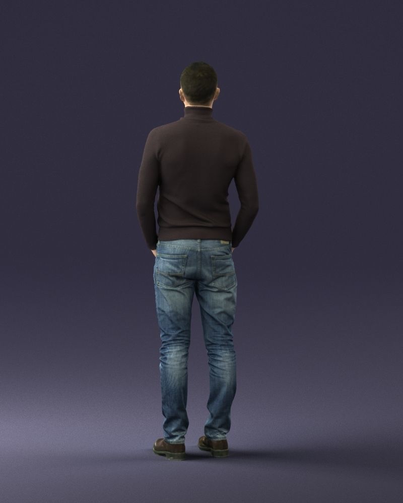 Man in a turtleneck and jeans 0363 3D Print Ready 3D print model_18