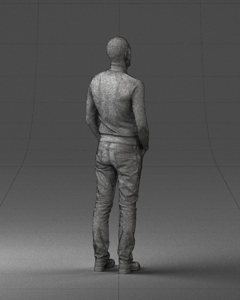 Man in a turtleneck and jeans 0363 3D Print Ready 3D print model_17