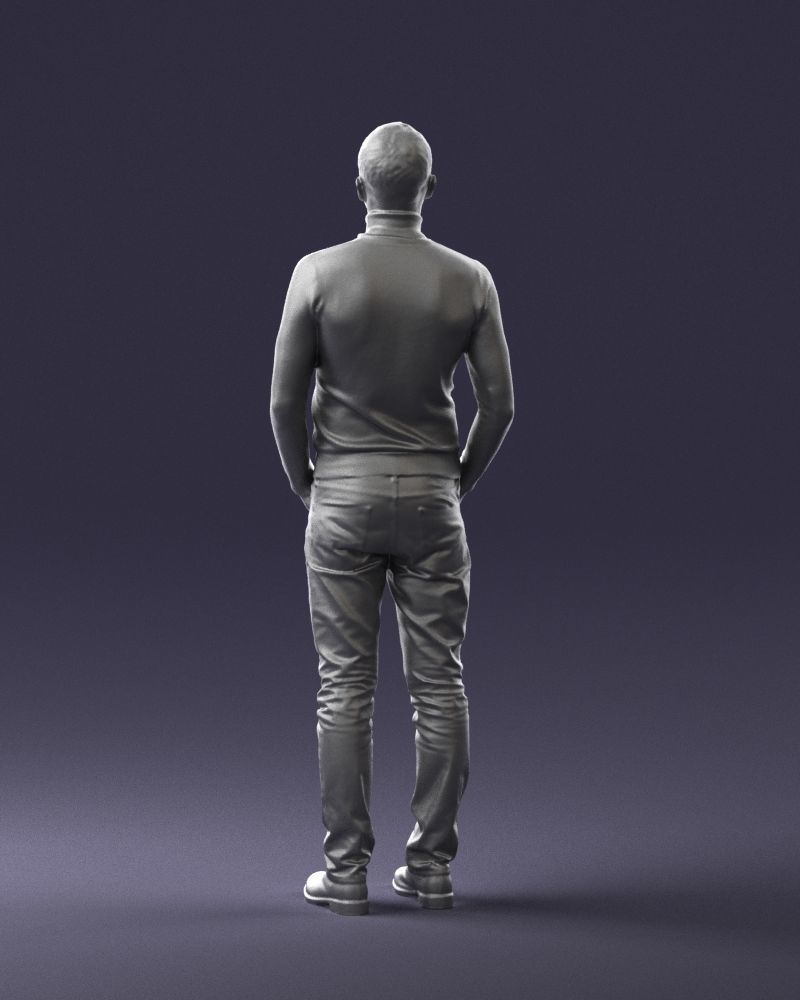 Man in a turtleneck and jeans 0363 3D Print Ready 3D print model_19