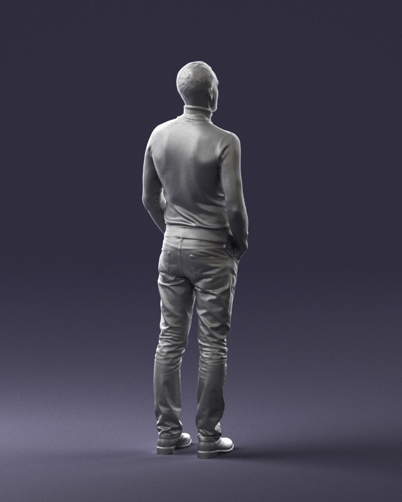 Man in a turtleneck and jeans 0363 3D Print Ready 3D print model_16