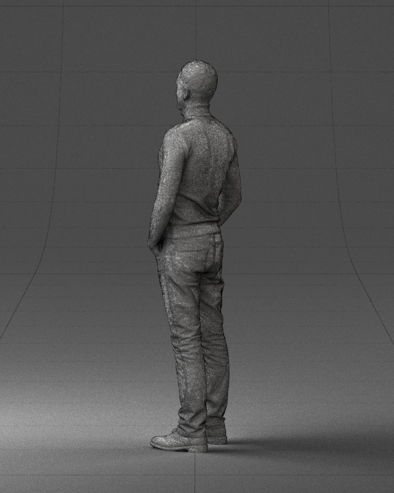 Man in a turtleneck and jeans 0363 3D Print Ready 3D print model_23
