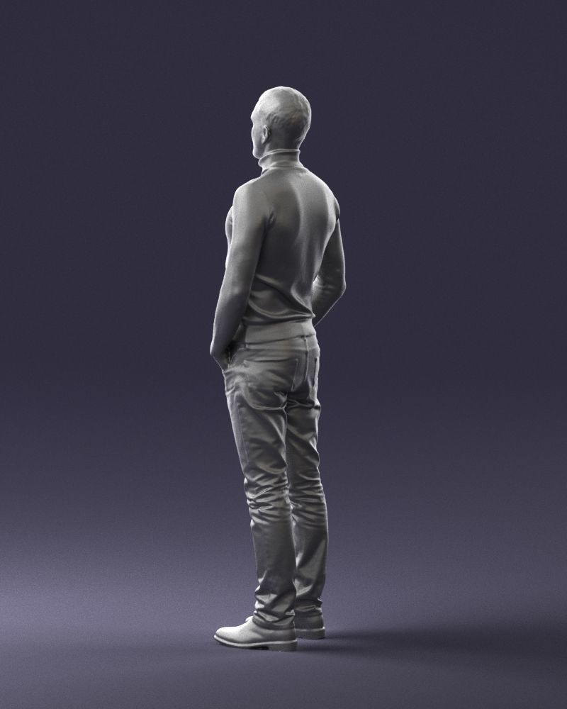 Man in a turtleneck and jeans 0363 3D Print Ready 3D print model_22