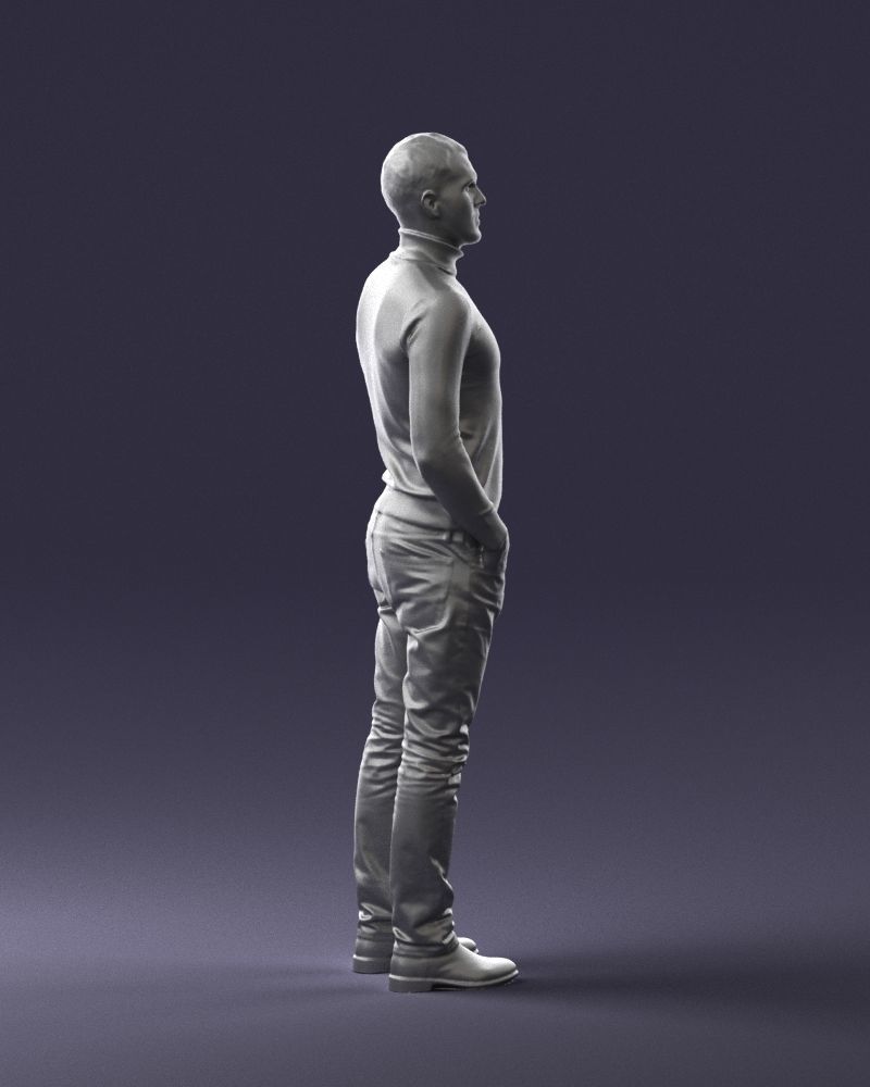Man in a turtleneck and jeans 0363 3D Print Ready 3D print model_13