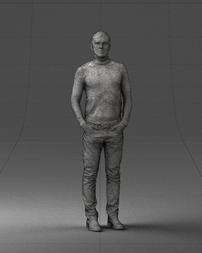 Man in a turtleneck and jeans 0363 3D Print Ready 3D print model_38