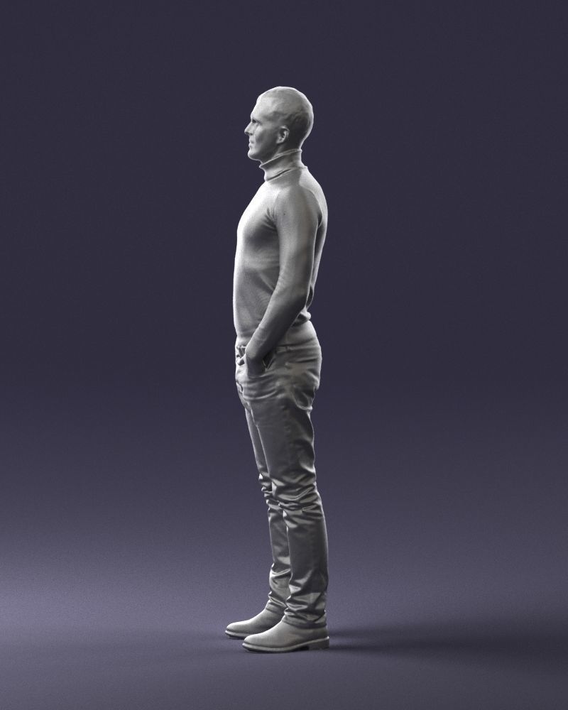 Man in a turtleneck and jeans 0363 3D Print Ready 3D print model_25
