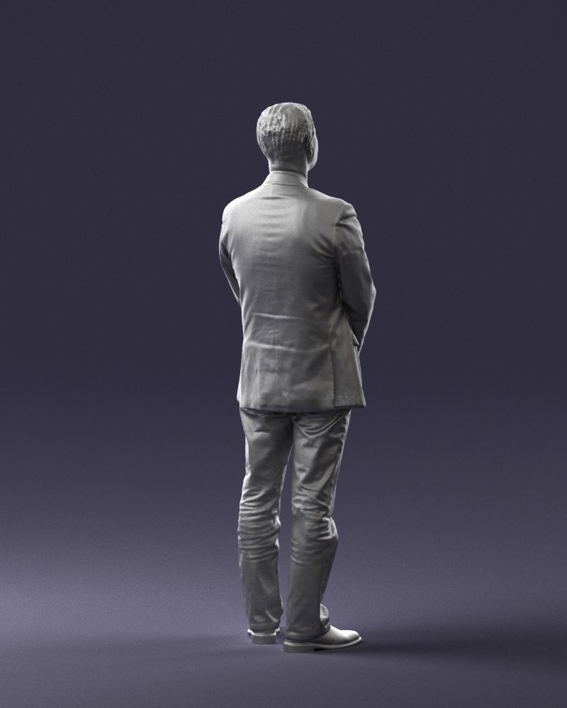 Man dark striped suit 0502 3D model_22