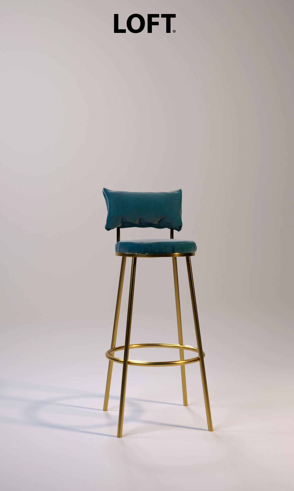 Bar table and Bar stool Free 3D model_4
