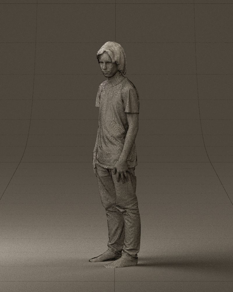 Junior in blue shirt jeans 0589 3D Print Ready 3D print model_29