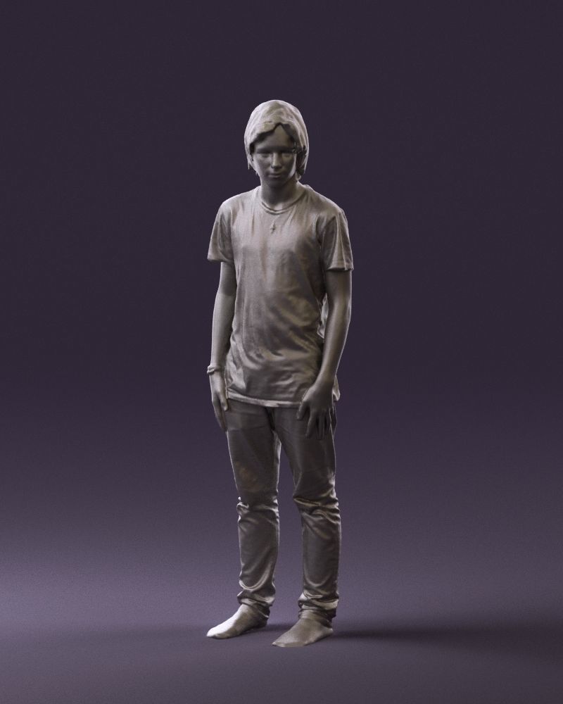 Junior in blue shirt jeans 0589 3D Print Ready 3D print model_31