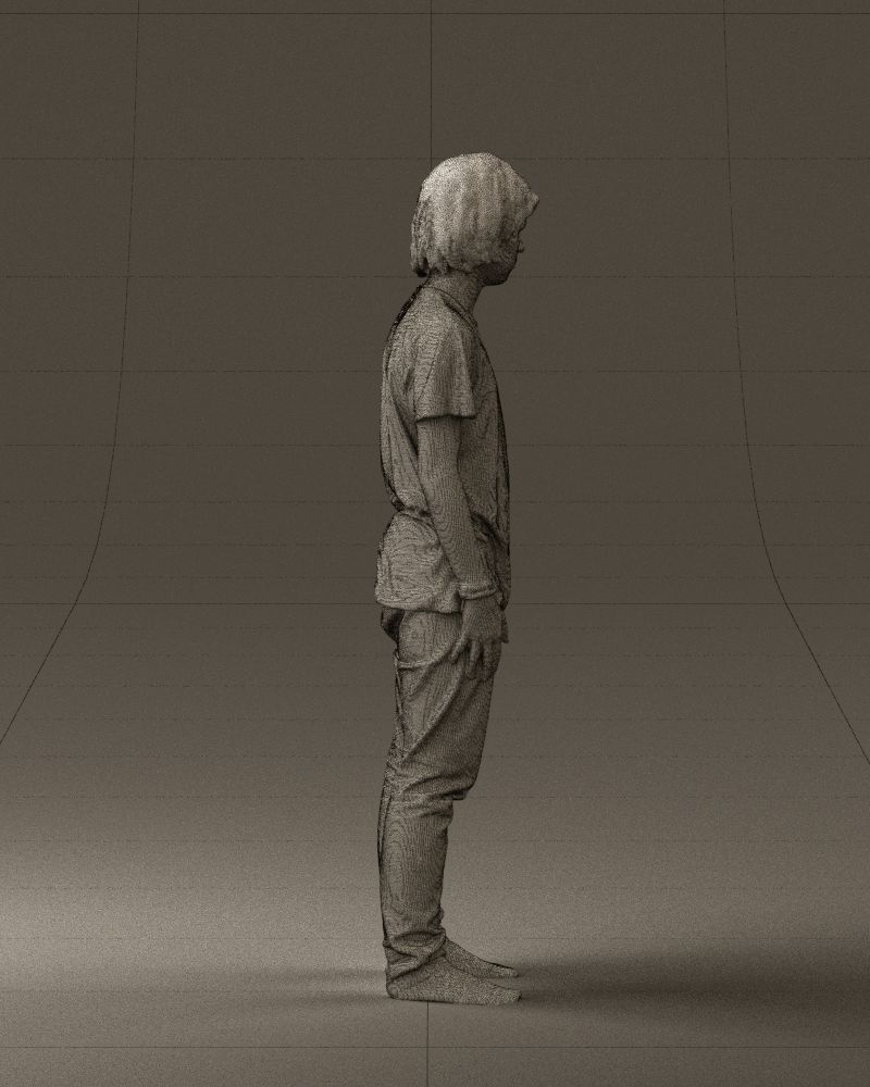 Junior in blue shirt jeans 0589 3D Print Ready 3D print model_14