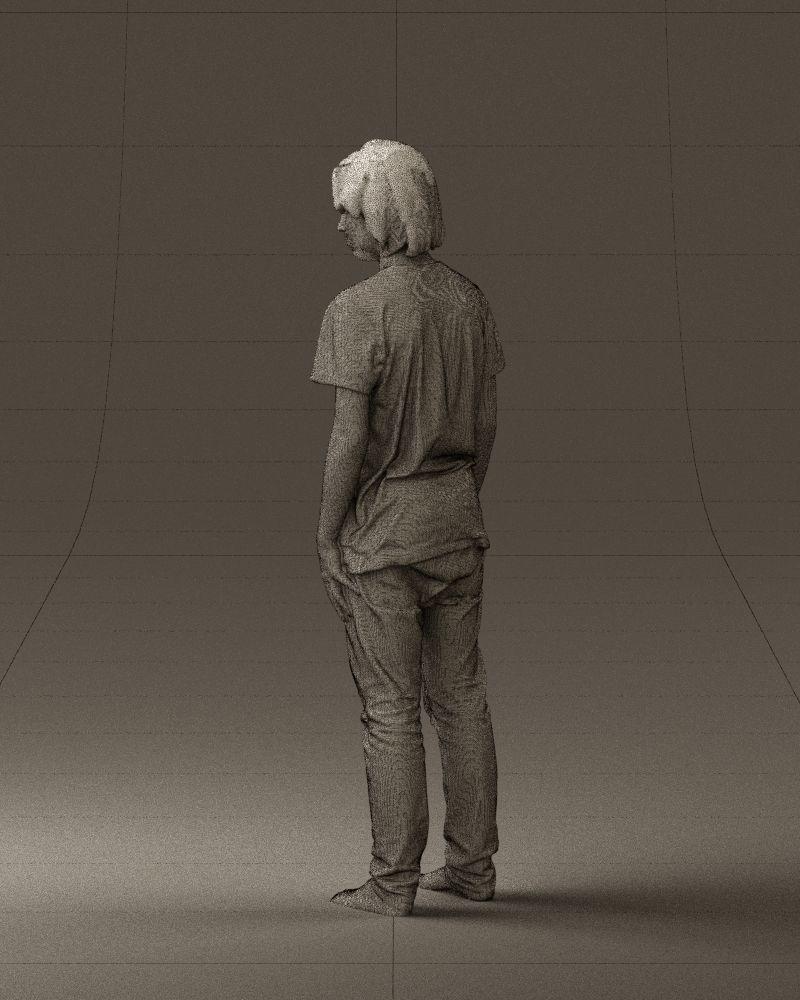 Junior in blue shirt jeans 0589 3D Print Ready 3D print model_23