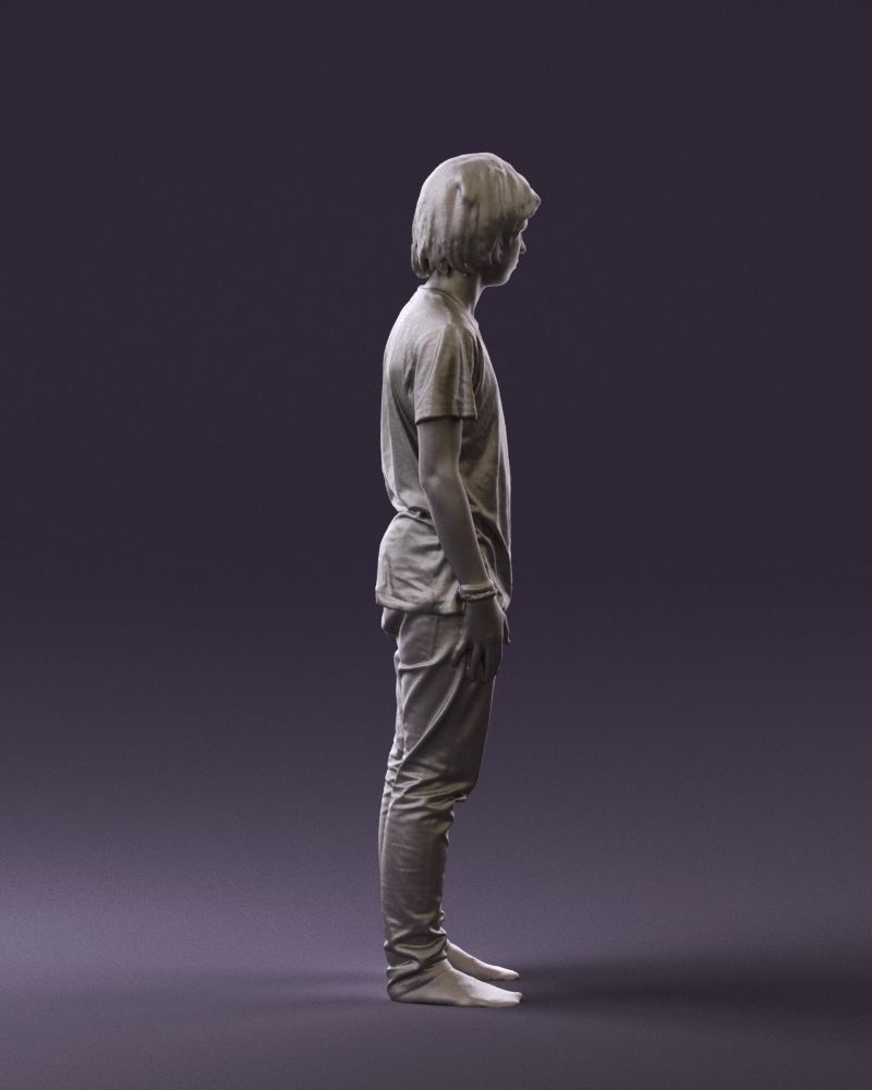 Junior in blue shirt jeans 0589 3D Print Ready 3D print model_13
