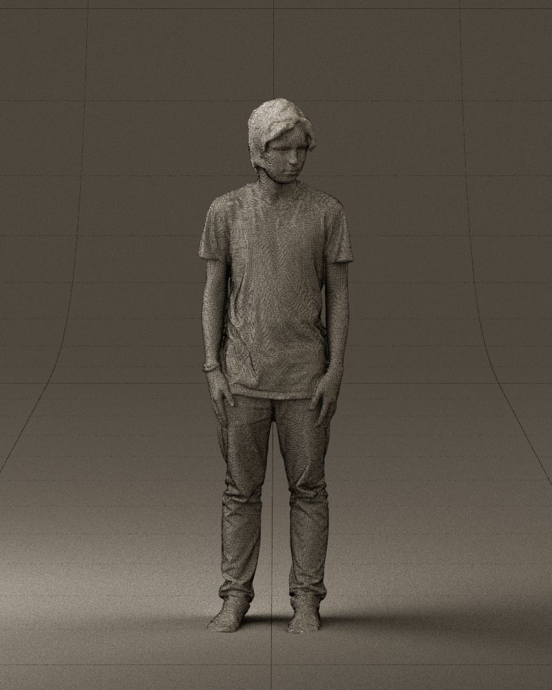 Junior in blue shirt jeans 0589 3D Print Ready 3D print model_38