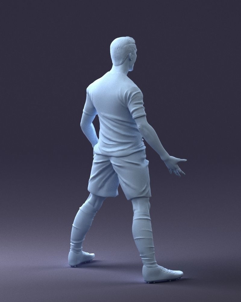 000226 Soccer Player in Celebration Pose 1123 3dp 3D print model_16