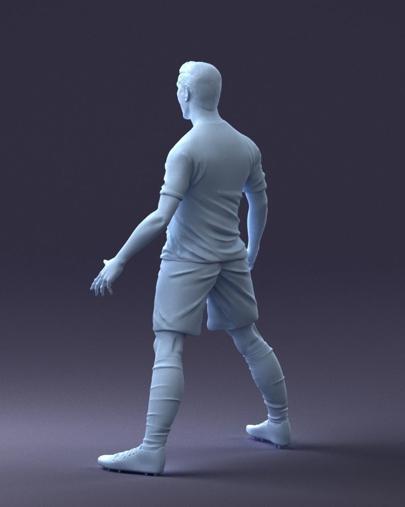 000226 Soccer Player in Celebration Pose 1123 3dp 3D print model_22