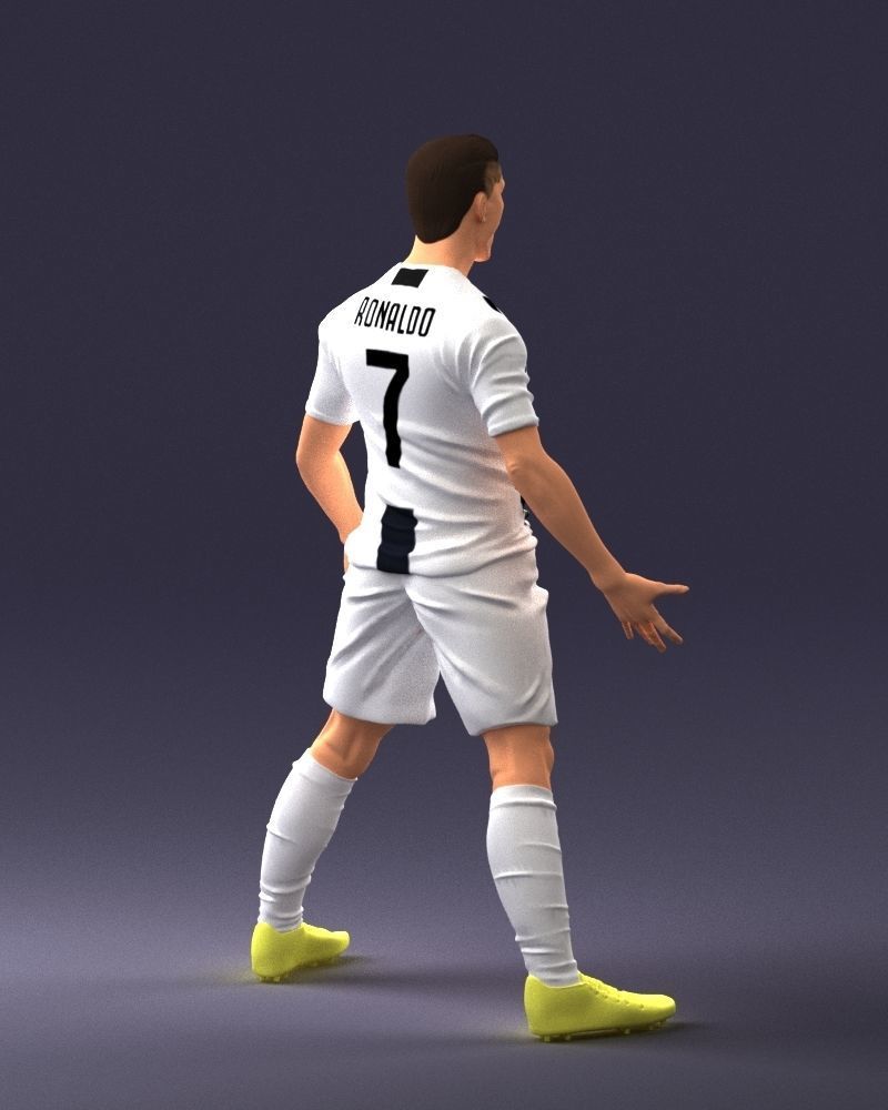 000226 Soccer Player in Celebration Pose 1123 3dp 3D print model_15