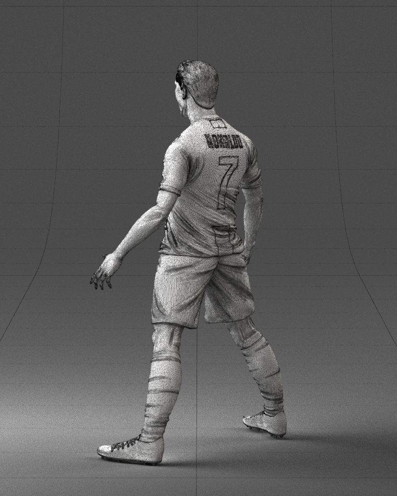 000226 Soccer Player in Celebration Pose 1123 3dp 3D print model_23