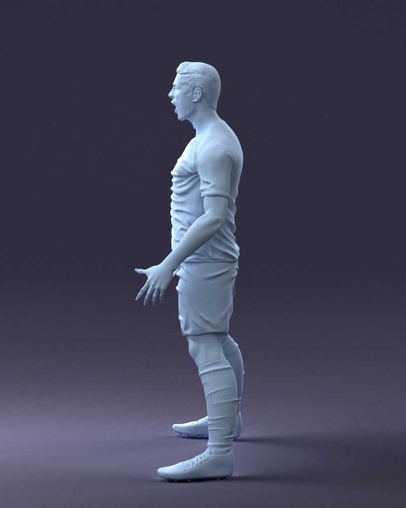 000226 Soccer Player in Celebration Pose 1123 3dp 3D print model_25