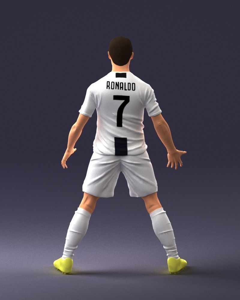 000226 Soccer Player in Celebration Pose 1123 3dp 3D print model_18